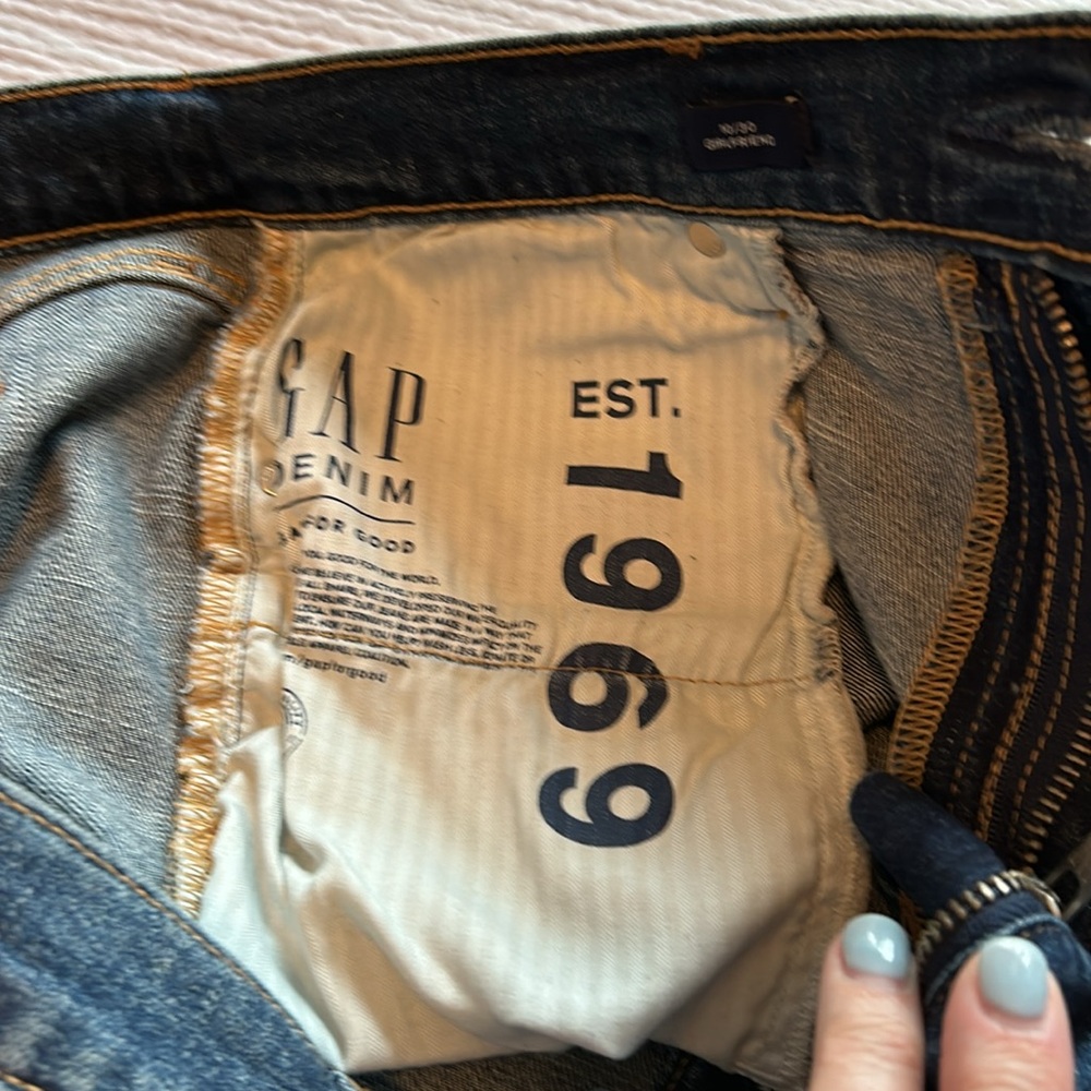 Gap girlfriend jeans denim size 10/30 Regular - Picture 7 of 9